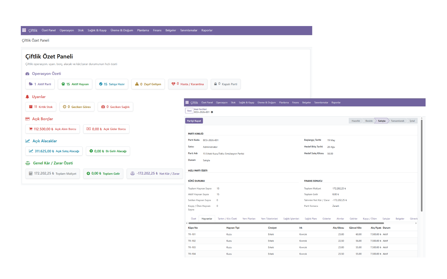 Besi Çiftlik Odoo Community özel modül çalışması